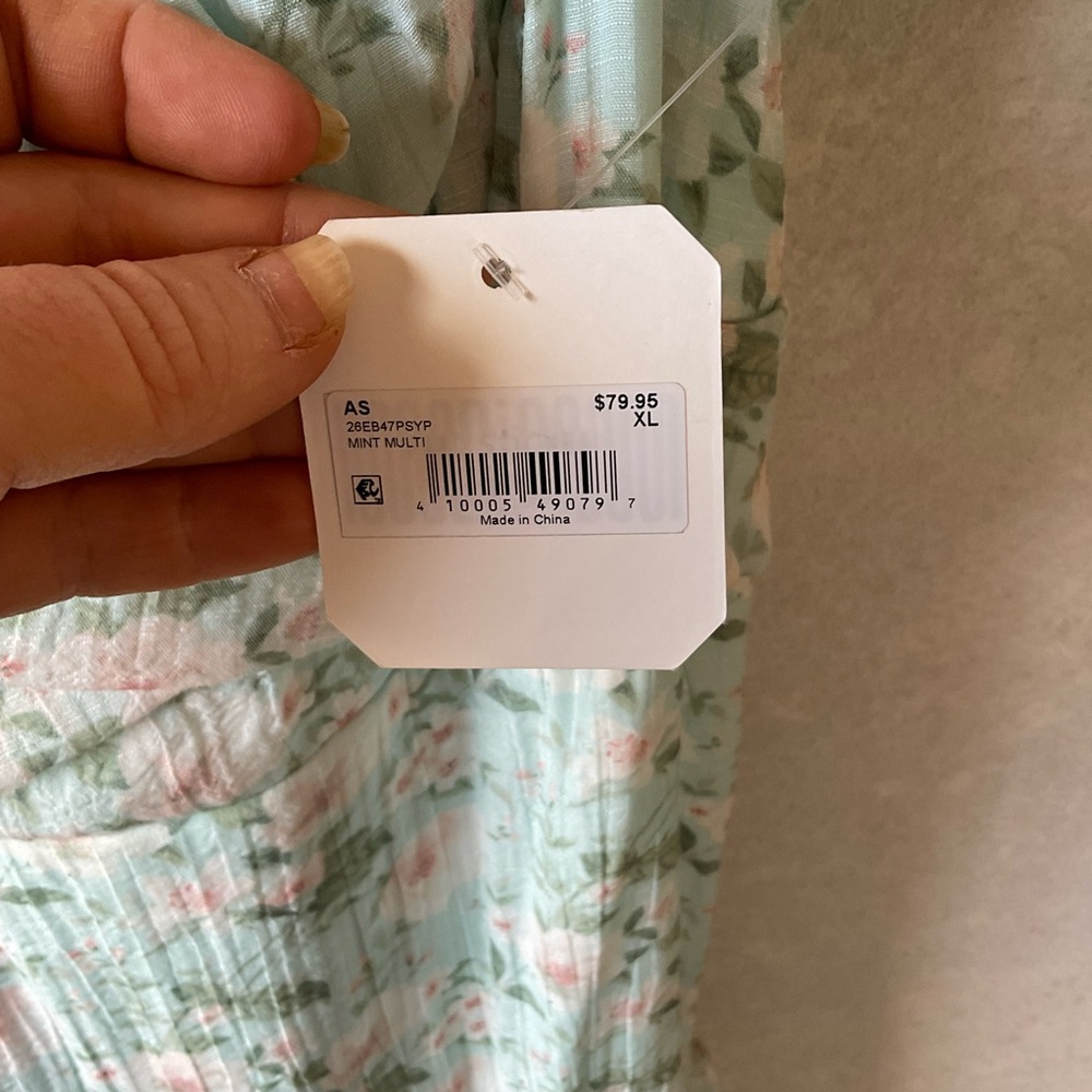 Altar'd State Floral High Low Dress - Green and Pink - Picture 7 of 10